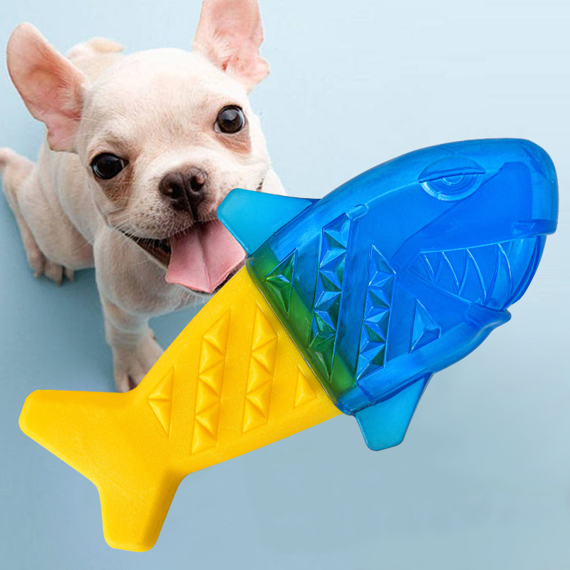 Teeth Cleaning Dog Chew Bone - ของเล่นเคี้ยวสำหรับสุนัขช่วยคลายร้อนในฤดูร้อน ของเล่นแช่แข็งแบบเติมน้ำ ทนทานต่อการกัด ช่วยทำความสะอาดฟัน อุปกรณ์สำหรับสัตว์เลี้ยงสำหรับสุนัข