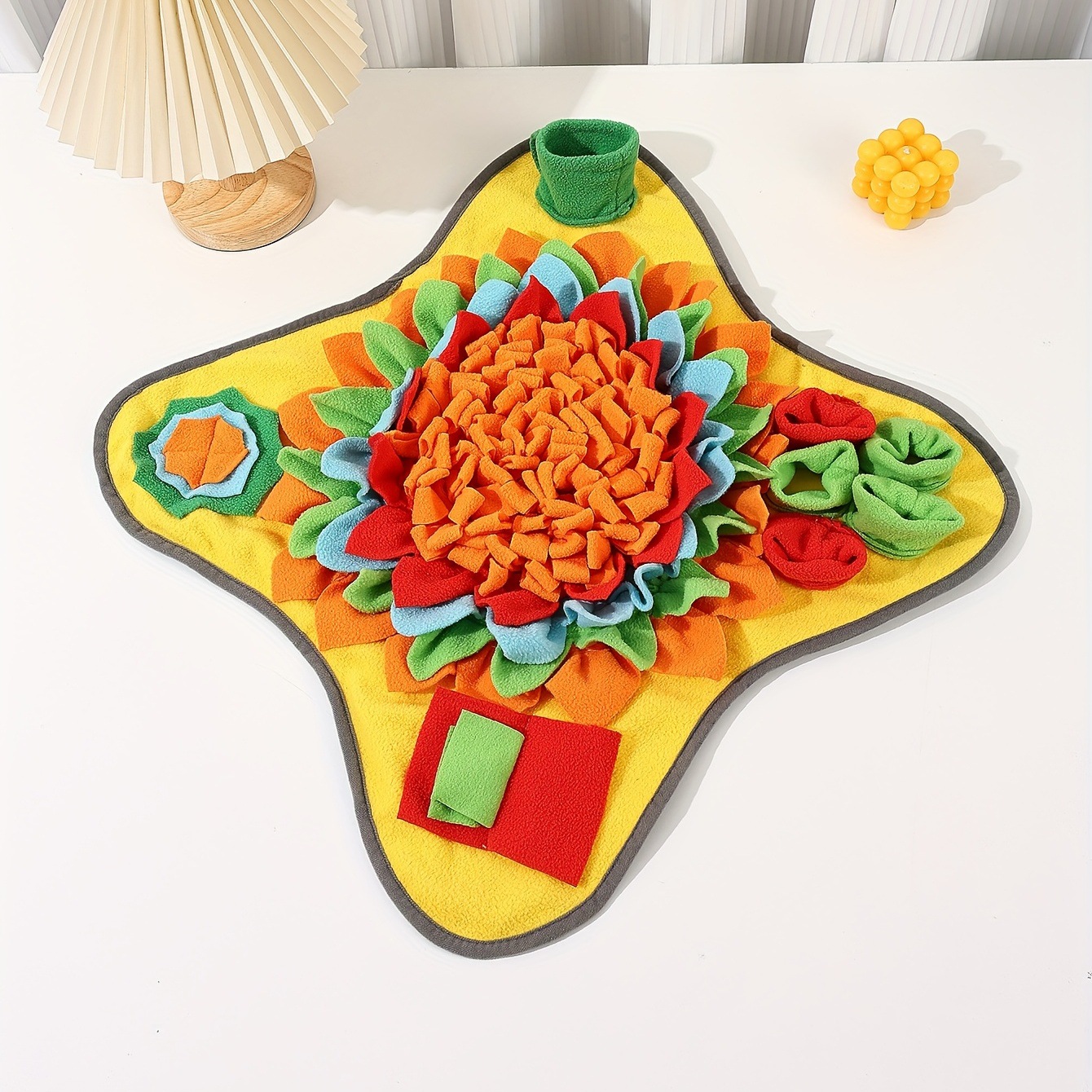 Snuffle Mat For Dogs - แผ่นรองดมกลิ่นสำหรับสุนัข ของเล่นฝึกสมอง ช่วยลดความเบื่อหน่าย ให้ความสบายและนุ่มนวล