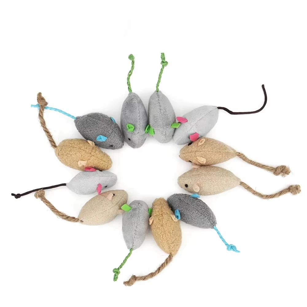 5pcs Rattle Cat Mouse ของเล่นเ - Catnip Interactive Plush Mouse บทวิจารณ์และราคา