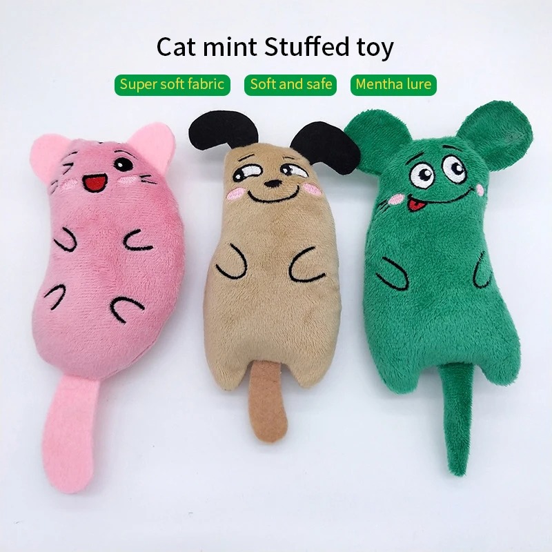 ของเล่นแมวน่ารัก ของเล่นแมวแบบ - Catnip Interactive Plush Mouse บทวิจารณ์และราคา