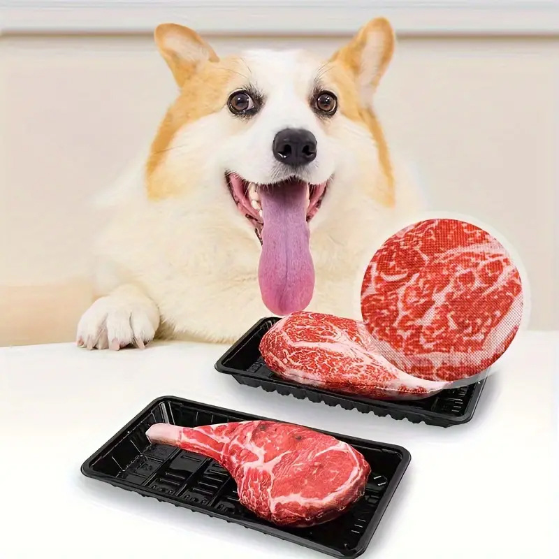 ของเล่นสุนัขรูปสเต็กนุ่ม ทนทาน - Teeth Cleaning Dog Chew Bone บทวิจารณ์และราคา