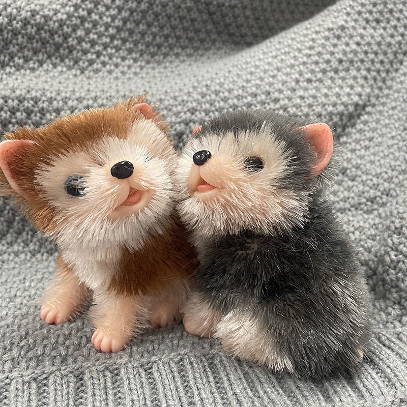 ตุ๊กตาสุนัขซิลิโคนขนาด 5 นิ้ว  - Interactive Squeaky Plush Dog Toy บทวิจารณ์และราคา