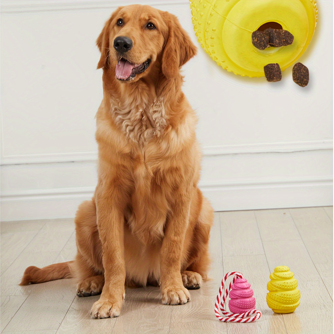 ของเล่นเคี้ยวสุนัขยางทนทานพร้อ - Rubber Treat Dispensing Dog Toy บทวิจารณ์และราคา