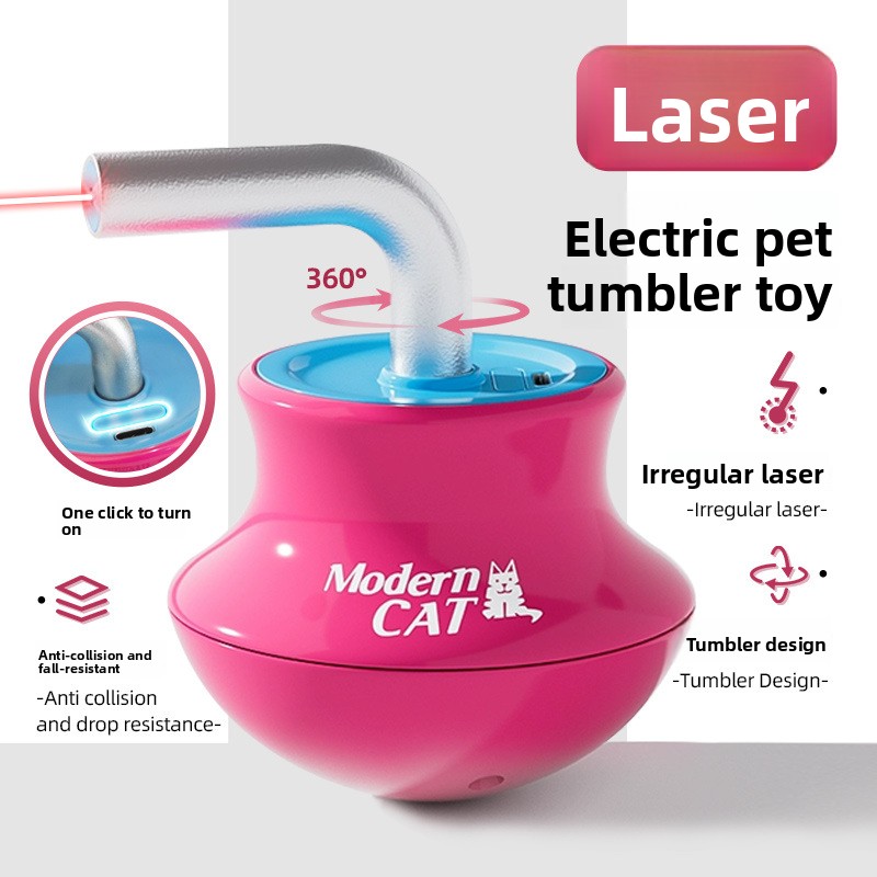 ของเล่นแมวอัตโนมัติ: ไม้ล่อแมว - Laser Pointer Cat Toy Automatic บทวิจารณ์และราคา