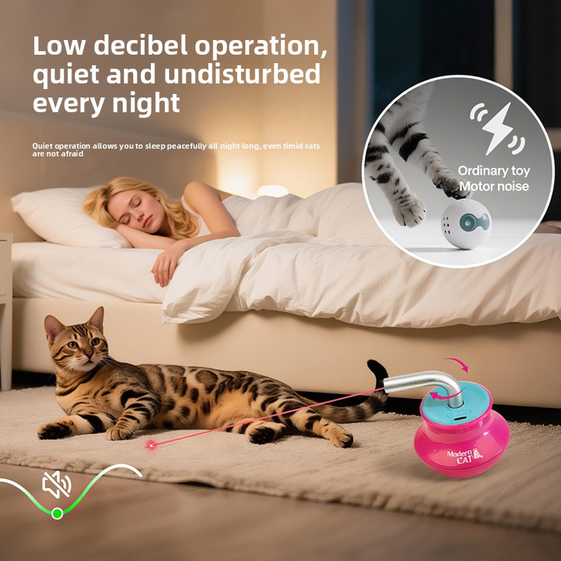 ของเล่นแมวอัตโนมัติ: ไม้ล่อแมว - Laser Pointer Cat Toy Automatic บทวิจารณ์และราคา