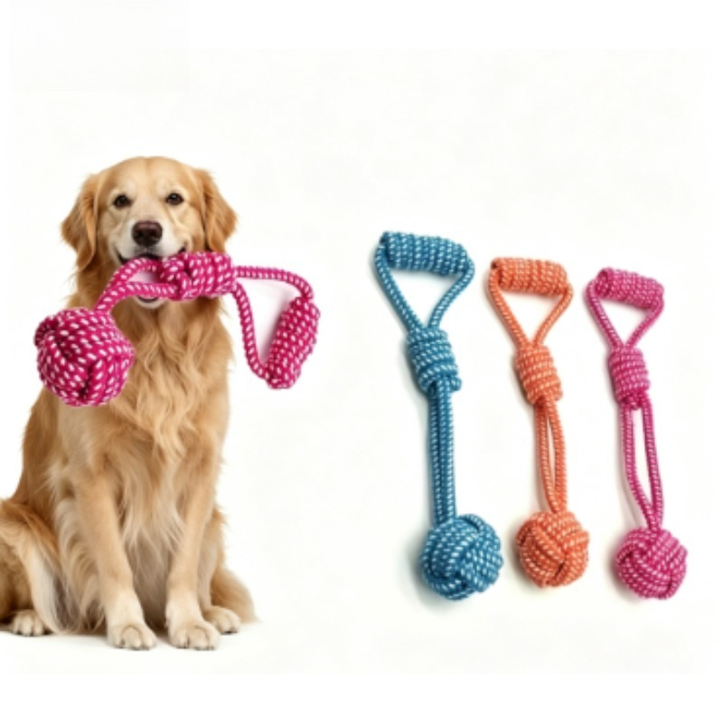 ของเล่นเชือกสำหรับสุนัข 1 ชิ้น - Dog Rope Toy Aggressive Chewers บทวิจารณ์และราคา