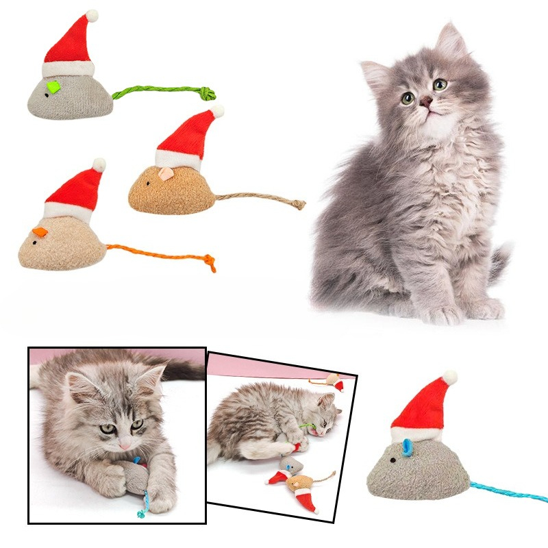 ของเล่นแมวแบบกดเคี้ยว 5 ชิ้น แ - Catnip Interactive Plush Mouse บทวิจารณ์และราคา