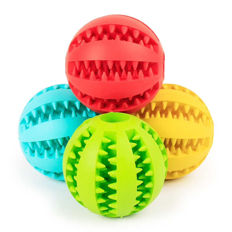 ของเล่นยางสำหรับสุนัข ลูกบอลจ่ - Rubber Treat Dispensing Dog Toy บทวิจารณ์และราคา