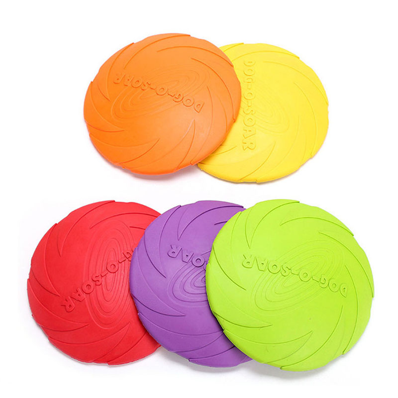 ยางสัตว์เลี้ยงสุนัข Flying Dis - Flying Disc Dog Training Toy บทวิจารณ์และราคา