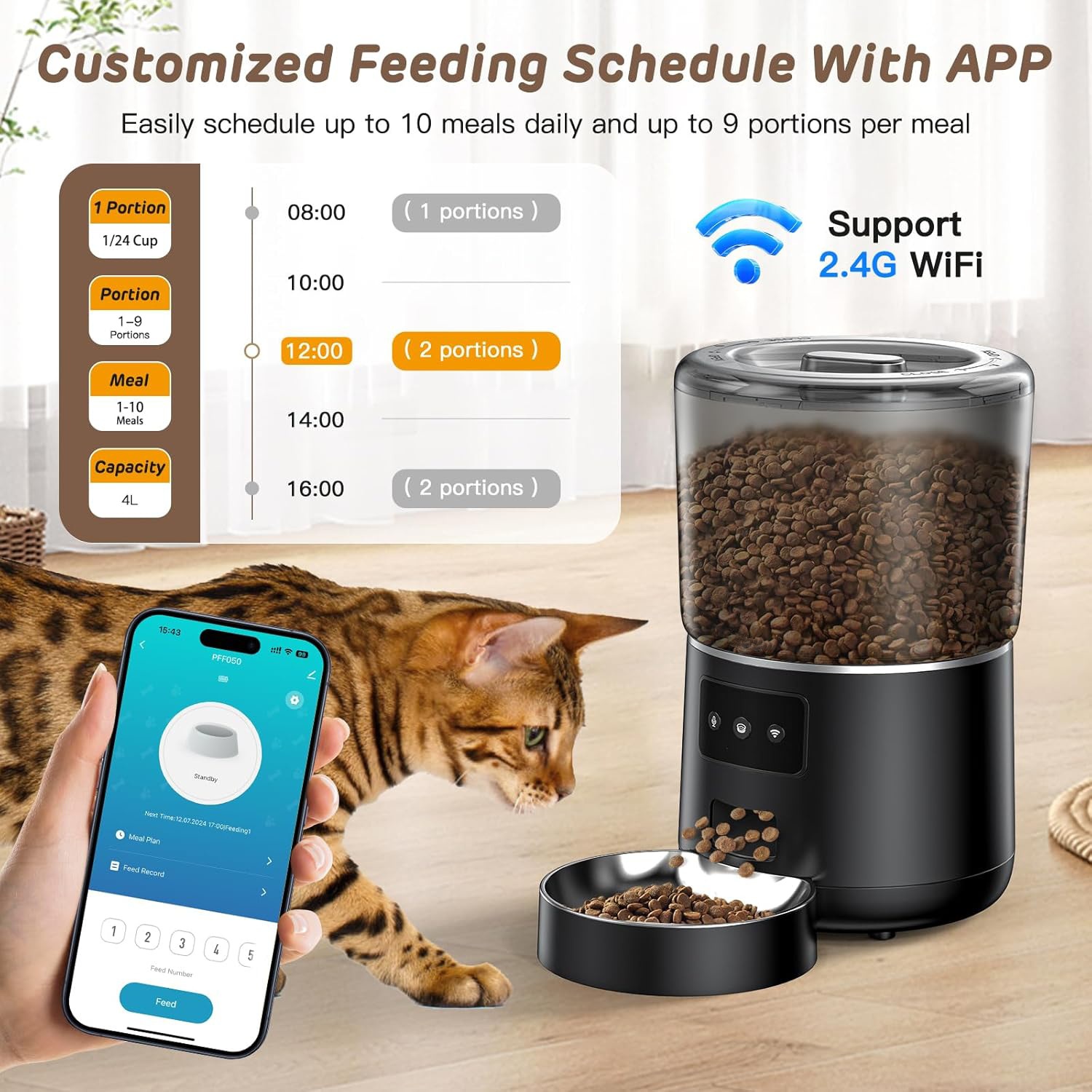 เครื่องให้อาหารสัตว์เลี้ยงอัตโ - Pet Feeders บทวิจารณ์และราคา
