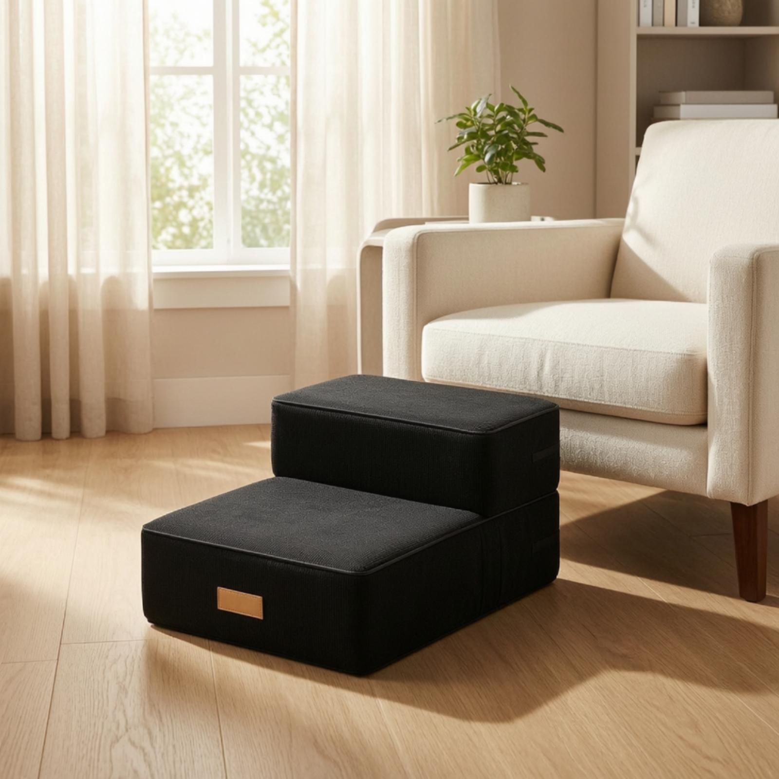 บันไดสำหรับสุนัขพร้อมแผ่นโฟมรอ - Pet Beds บทวิจารณ์และราคา