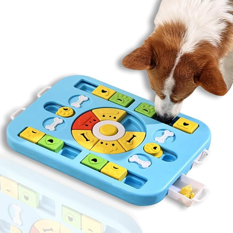 ของเล่นปริศนาสุนัขแบบโต้ตอบสํา - Interactive Squeaky Plush Dog Toy บทวิจารณ์และราคา