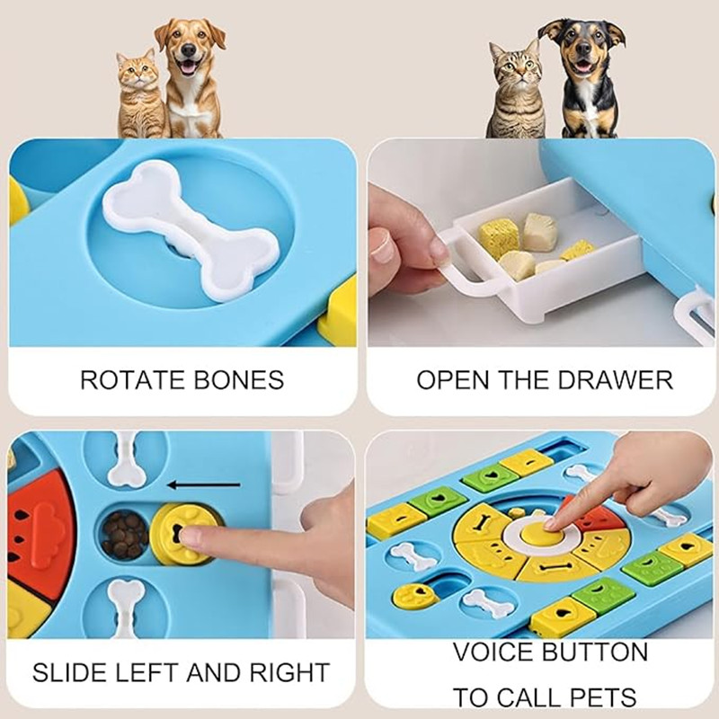 ของเล่นปริศนาสุนัขแบบโต้ตอบสํา - Interactive Squeaky Plush Dog Toy บทวิจารณ์และราคา