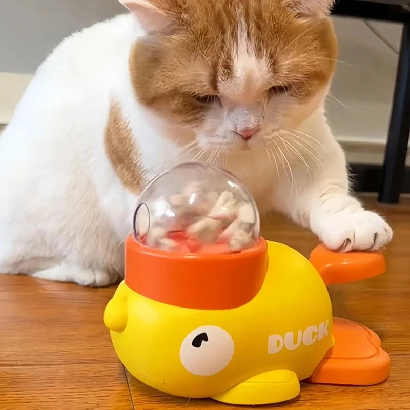 ของเล่นให้อาหารแมวรูปเป็ดสีเหล - Dog Puzzle Feeder Toy บทวิจารณ์และราคา