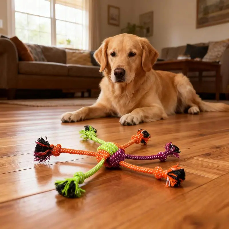 ของเล่นเคี้ยวสำหรับสุนัข ทนทาน - Dog Rope Toy Aggressive Chewers บทวิจารณ์และราคา