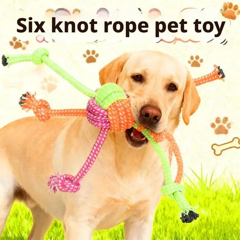 ของเล่นเคี้ยวสำหรับสุนัข ทนทาน - Dog Rope Toy Aggressive Chewers บทวิจารณ์และราคา