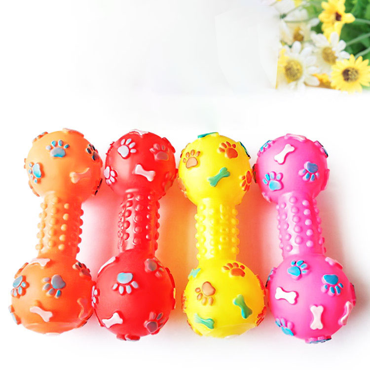 ของเล่นสุนัขแบบมีเสียง - รูปทร - Teeth Cleaning Dog Chew Bone บทวิจารณ์และราคา
