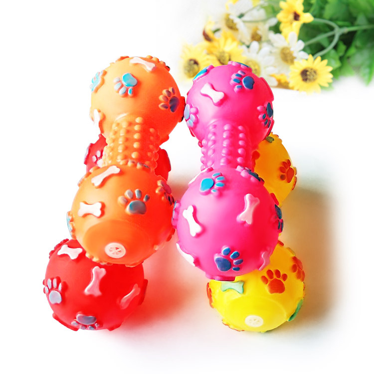 ของเล่นสุนัขแบบมีเสียง - รูปทร - Teeth Cleaning Dog Chew Bone บทวิจารณ์และราคา