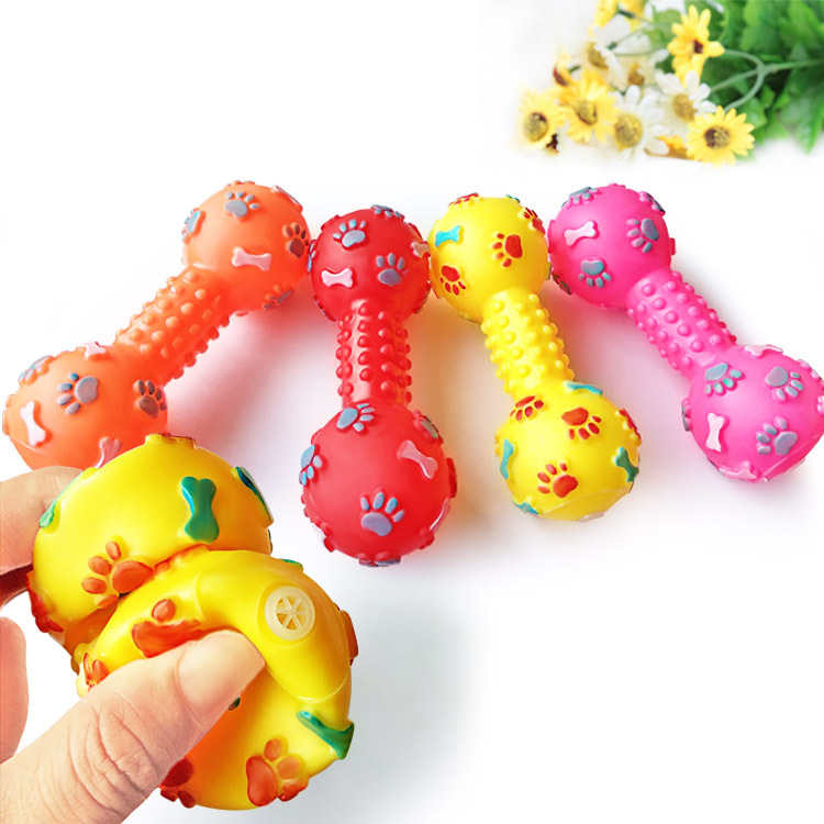 ของเล่นสุนัขแบบมีเสียง - รูปทร - Teeth Cleaning Dog Chew Bone บทวิจารณ์และราคา