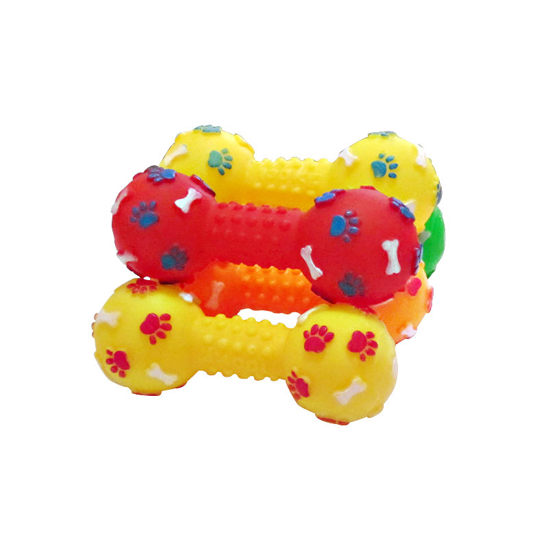 ของเล่นสุนัขแบบมีเสียง - รูปทร - Teeth Cleaning Dog Chew Bone บทวิจารณ์และราคา