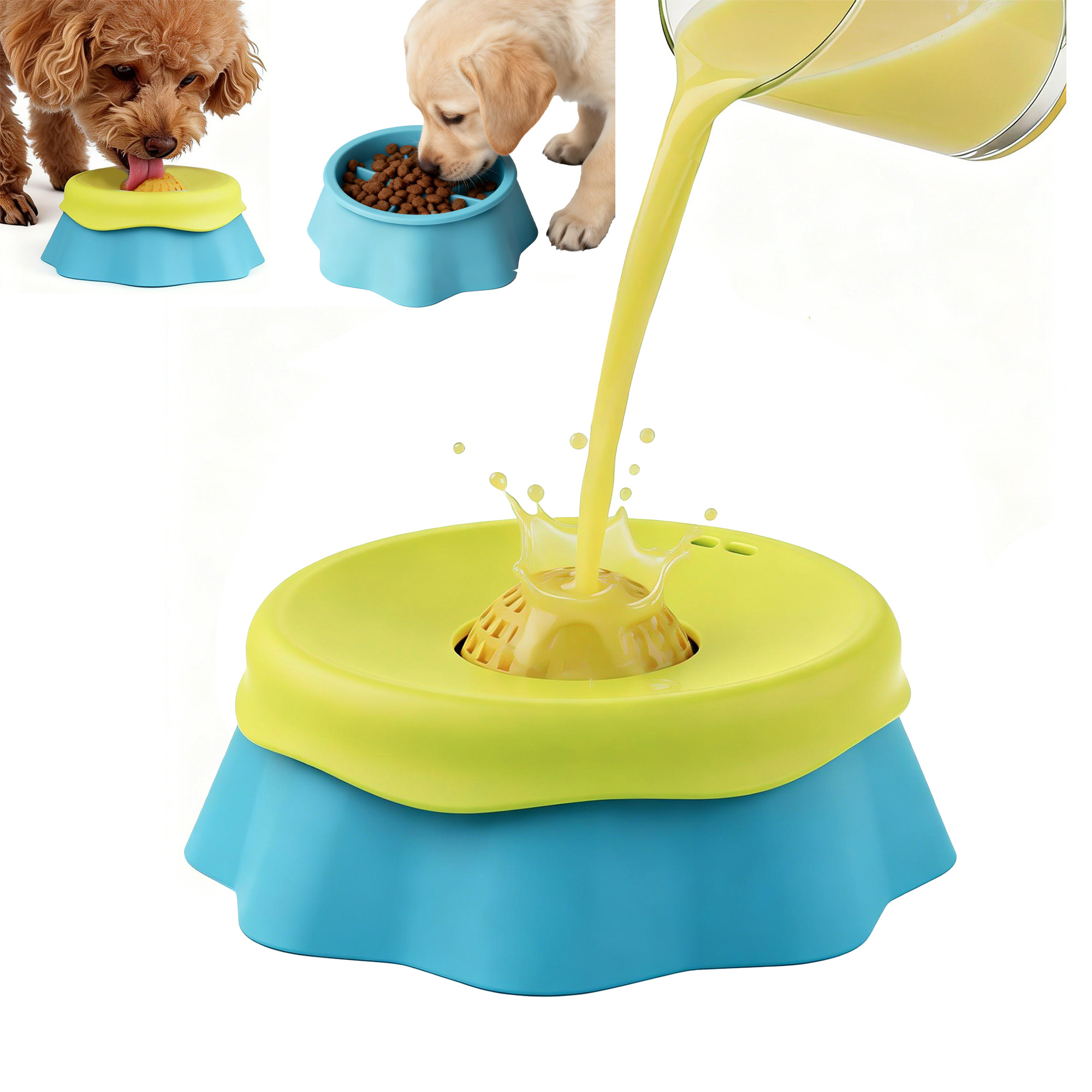ชามเลียสำหรับสุนัข ชามให้อาหาร - Interactive Squeaky Plush Dog Toy บทวิจารณ์และราคา