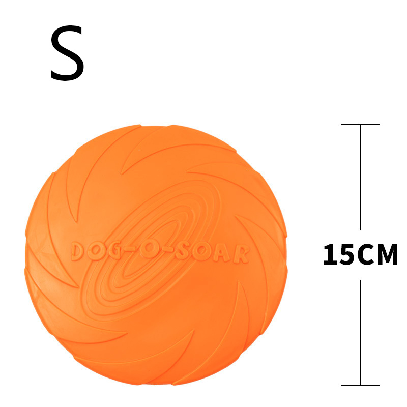 ของเล่นฝึกสุนัข TPR จานร่อน ขอ - Flying Disc Dog Training Toy บทวิจารณ์และราคา